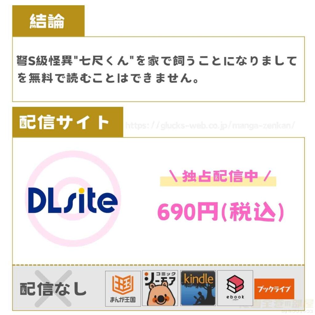 弩S級怪異"七尺くん"を家で飼うことになりまして