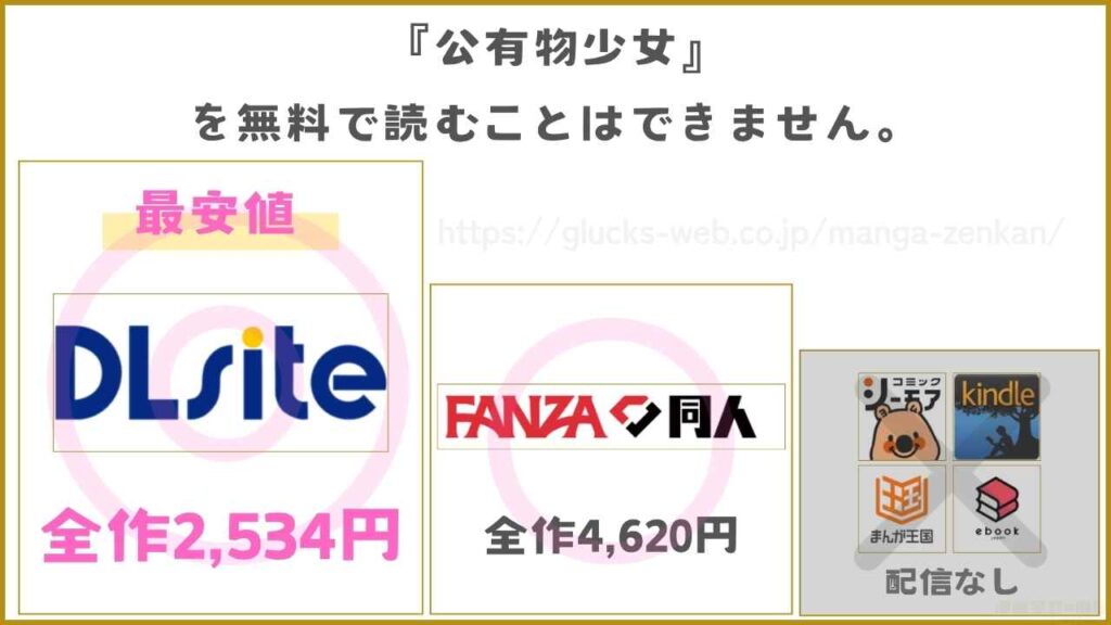 漫画『公有物少女』を無料で読めるサイトやアプリ