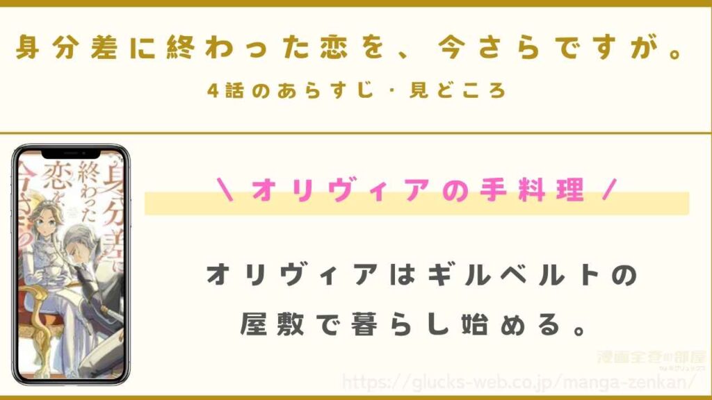4話|オリヴィアの手料理を食べるギルベルト