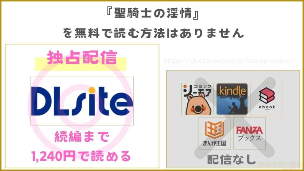 漫画『聖騎士の淫情』が無料で読めるサイト・アプリを調査