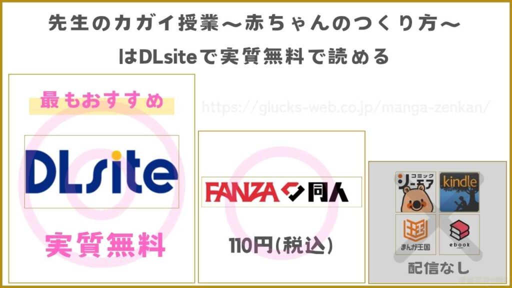 漫画『先生のカガイ授業』が無料で読めるサイト・アプリを調査
