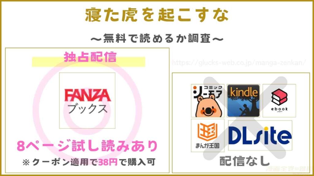 漫画『寝た虎を起こすな』が無料で読めるか調査