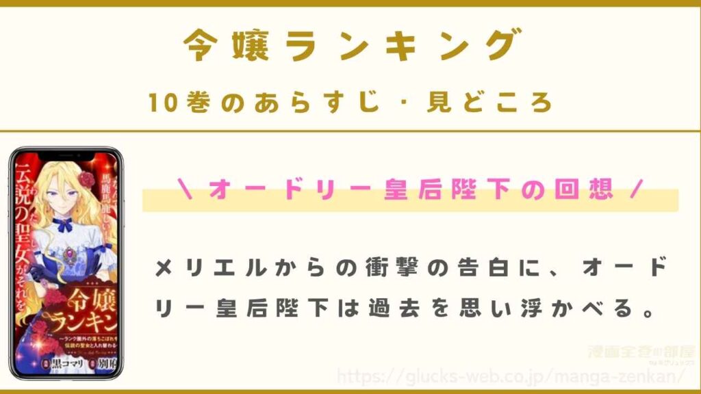 10巻のあらすじ・見どころ：オードリー皇后陛下の回想