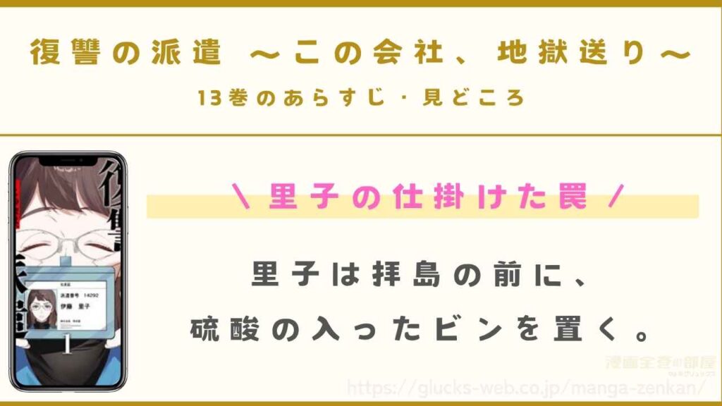 『復讐の派遣 ～この会社、地獄送り～』13巻のあらすじ・見どころ