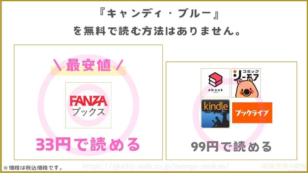 漫画『キャンディ・ブルー』が無料で読めるサイトやアプリを調査